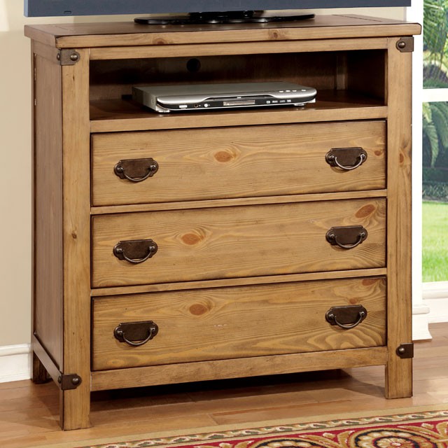 Furniture of America Pioneer Media Chest