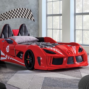 Furniture of America Trackster Race Car Bed