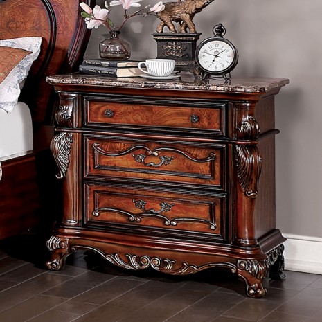 Furniture of America Rosewood Night Stand