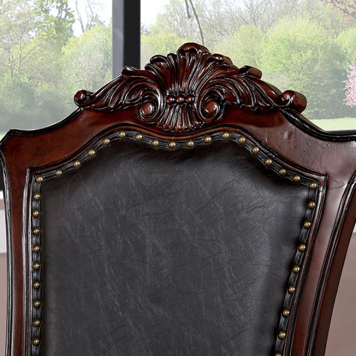 Picardy Leatherette/Steel/Wood Dining Side Chair - Thumbnail 3