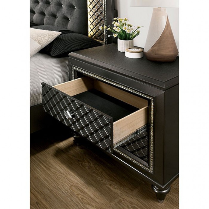 Furniture of America Demetria Night Stand - Thumbnail 5