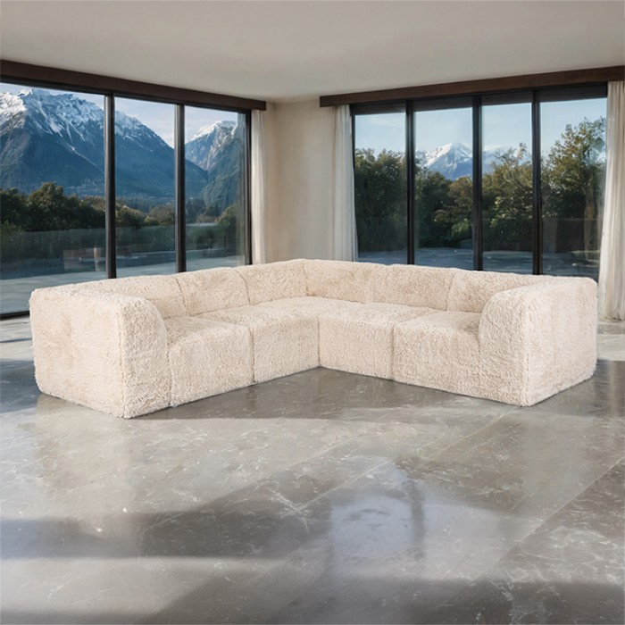 Furniture of America Nappi LSectional Foam)