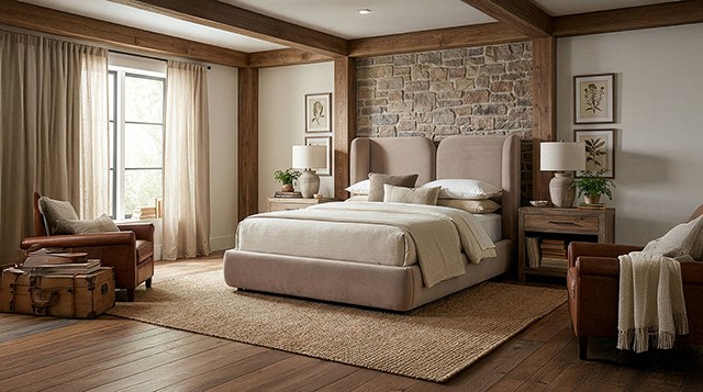 Trevers Contemporary Bed 