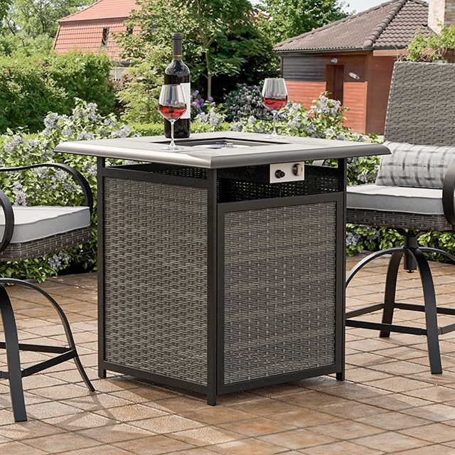 Furniture of America Arosa Fire Pit Counter Ht. Table